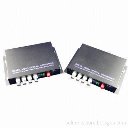 4-channel Video/Data Digital Optical Converter, Abundant Signal Interface